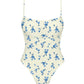Blue Rose One-Piece Swimsuit