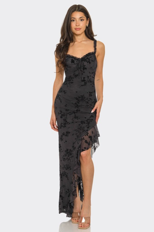 Black Floral Maxi