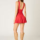 Kelly Mesh V Neck Mini Dress