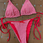 Bow Lover Swimsuit Red