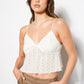 Ivory Lace Trim Cami Top
