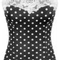 Polka-Dot Lace Tube Top
