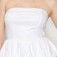 Strapless Ballon Smocked Top