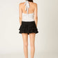 Textured Ruffle Skirt