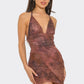 Mini Animal Print Dress