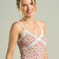 Peach Floral Lace Tank