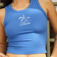 Rodeo Embroidered Scoop neck Tank