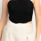 Shirred Corset Tube Top