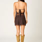 Mesh Espresso Mini Dress