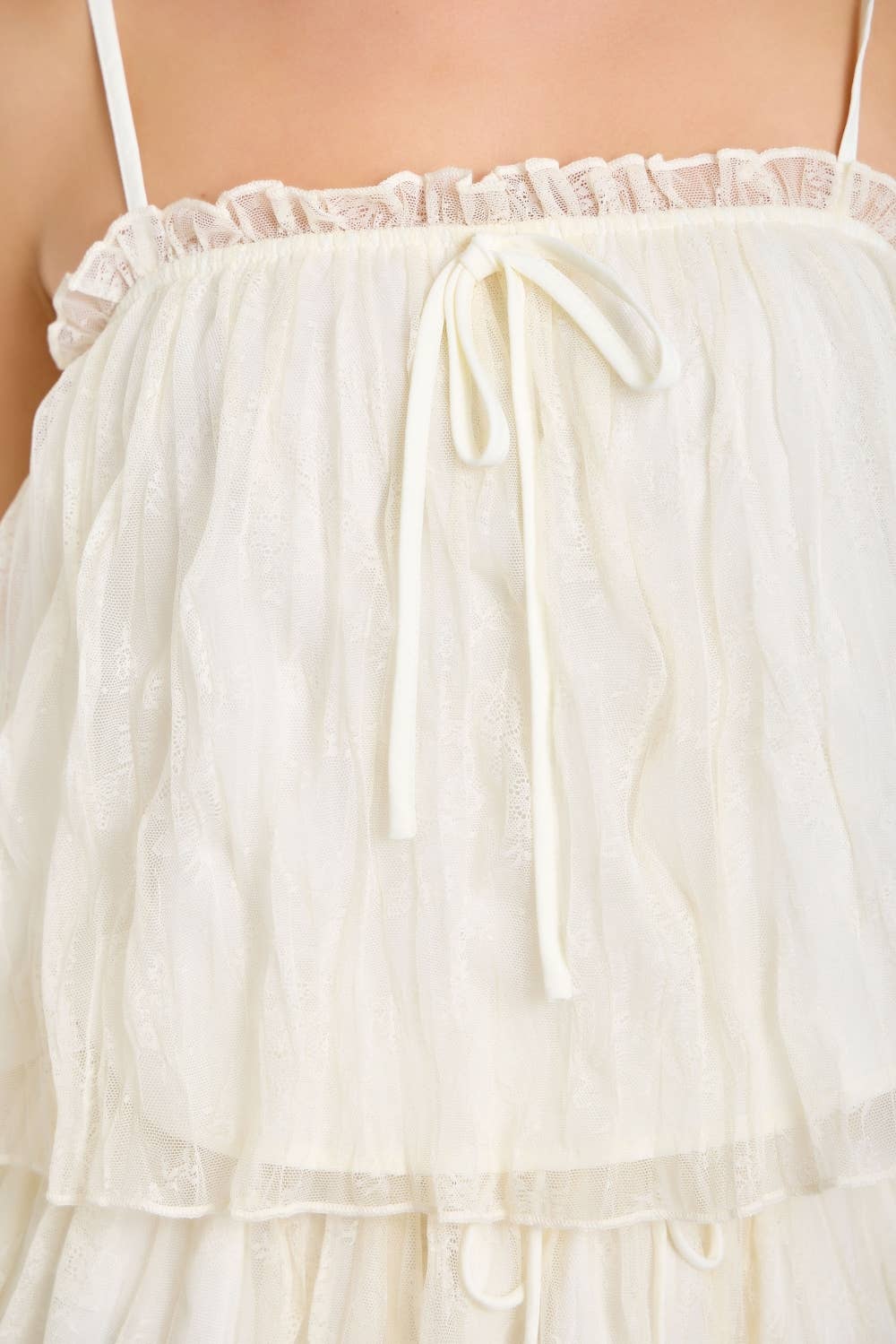 Lace Ruffle Top