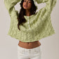 CABLE KNIT SWEATER TOP