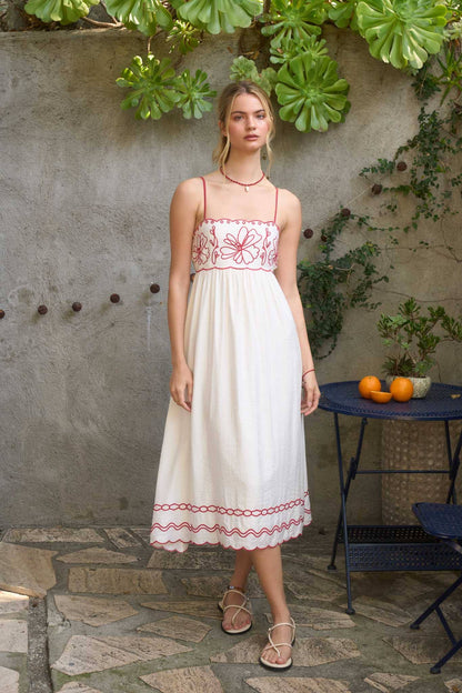 Floral Embrodiary Dress
