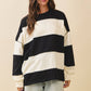 Contrast Panel Long Sleeve Slouchy