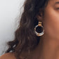 Siya 18K Gold Non-Tarnish Statement Hoop Earring