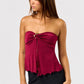 Tube Flyaway Top with Trim