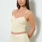 Lace Trim Mesh Cami