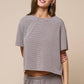 Boxy Stripe Short Sleeve Tee