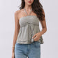 Stripe Halter Top