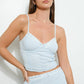 Lace Trim Mesh Cami