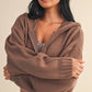 Kat Knit Zip Up Hoodie Sweater