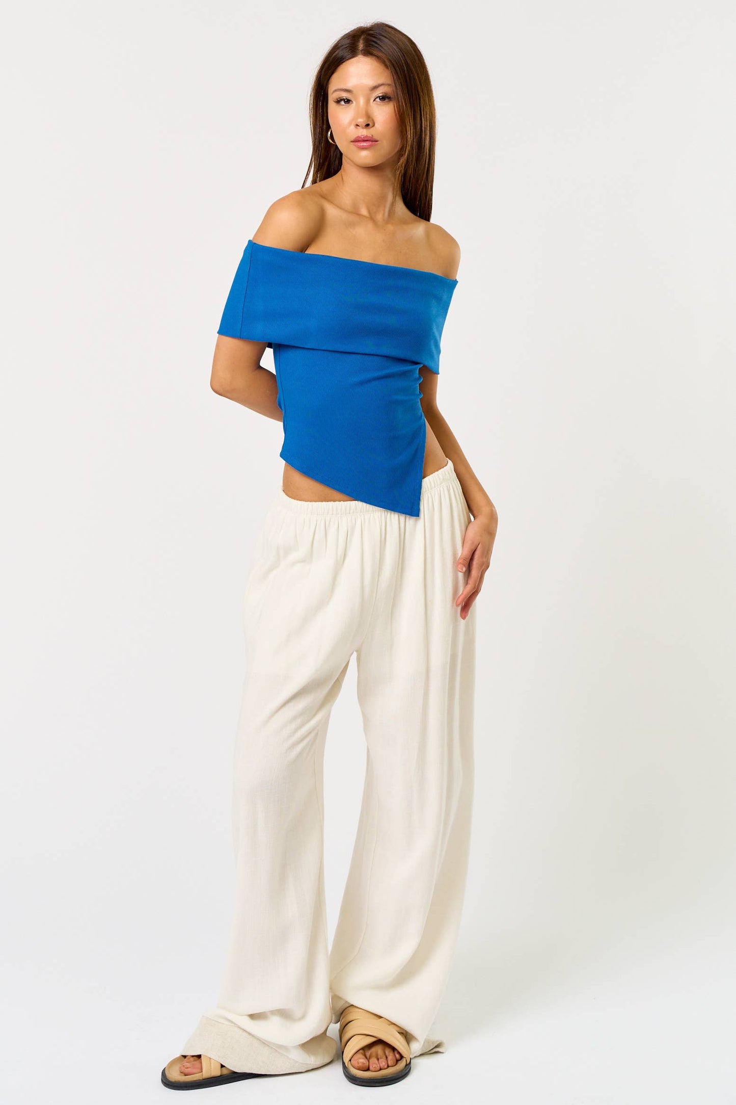 Aly Asymmetrical Off Shoulder Top