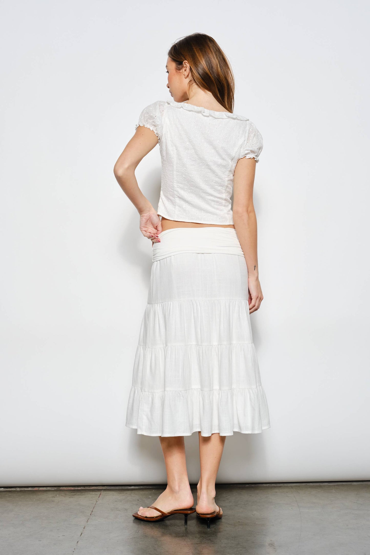 Regan Fold Over Skirt Midi