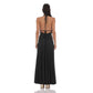 Shell Embellished Plunge Neck Maxi Dress