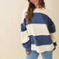 Contrast Panel Long Sleeve Slouchy