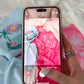 Hibiscus Pink Tropical Embroider Sweatshirt