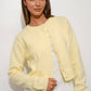 Yellow basic Cardigan