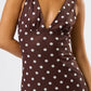 Chic Mesh Polka Dot Maxi Dress