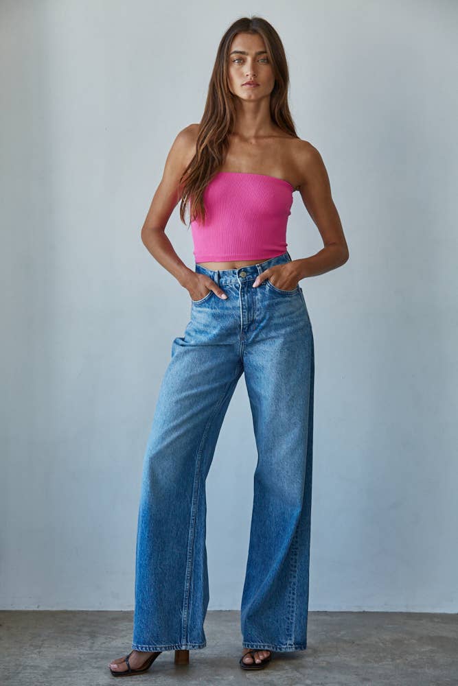 Seamless Ribbed Tube Top