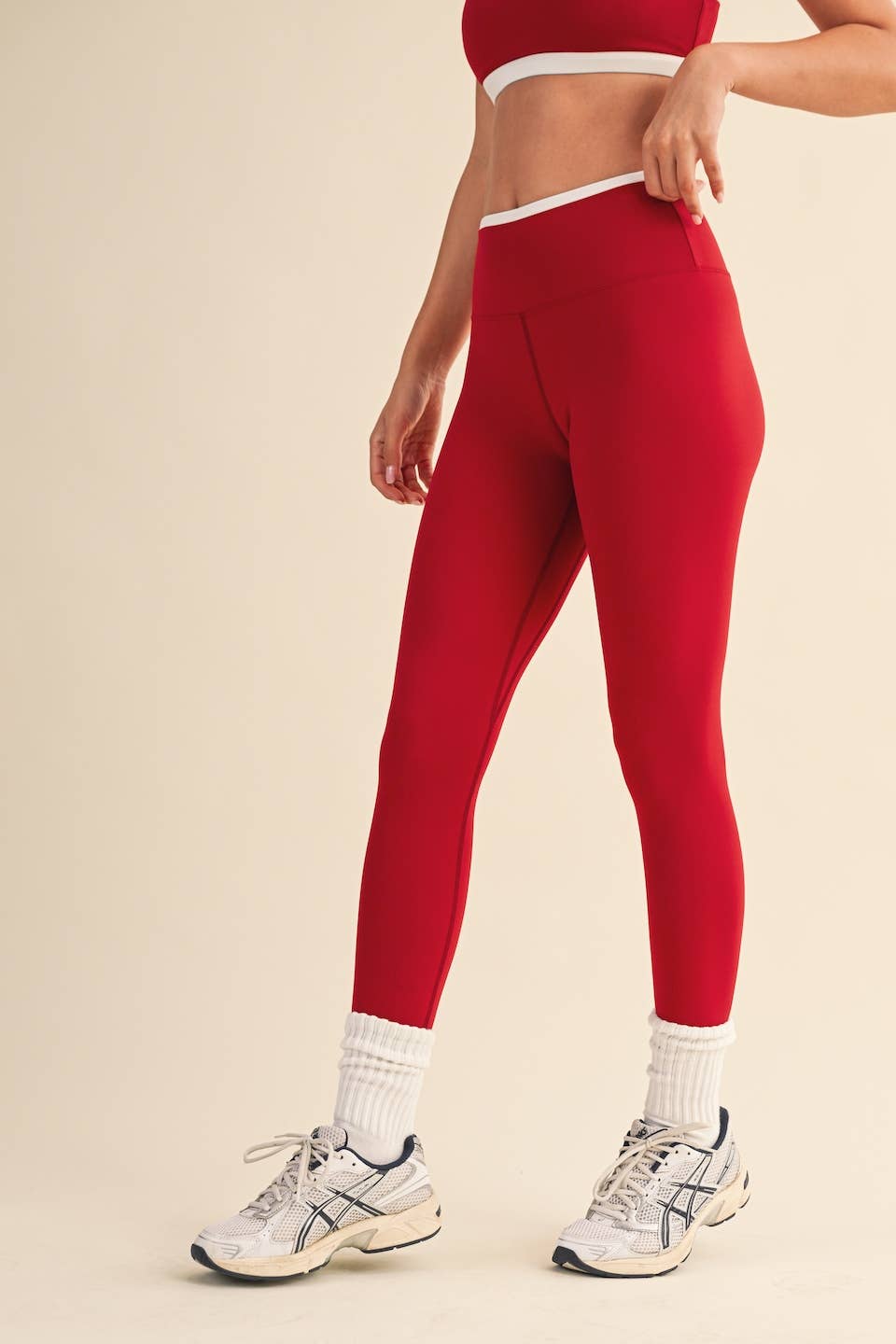 Contrast Binding Legging