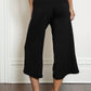 Fold Over Low Rise Wide Leg Leggings