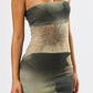 Mesh Tube Floral Maxi Dress