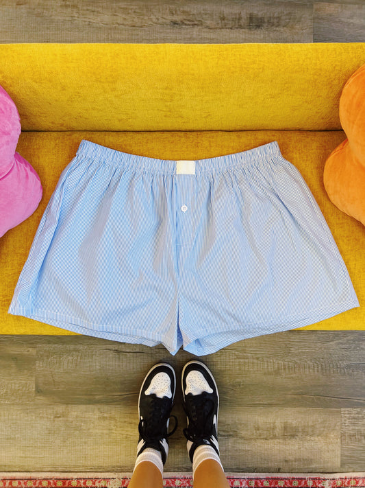 Blue Stripe Boxer Short