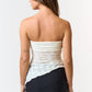 Textured Asymmetrical Tube Top