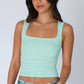 Clean Line Square Shirred Top