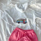 Pearl Grey Van Star Embroider Hoodie