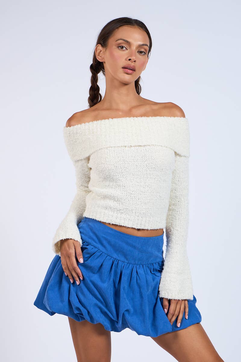 Overfold Knit Sweater