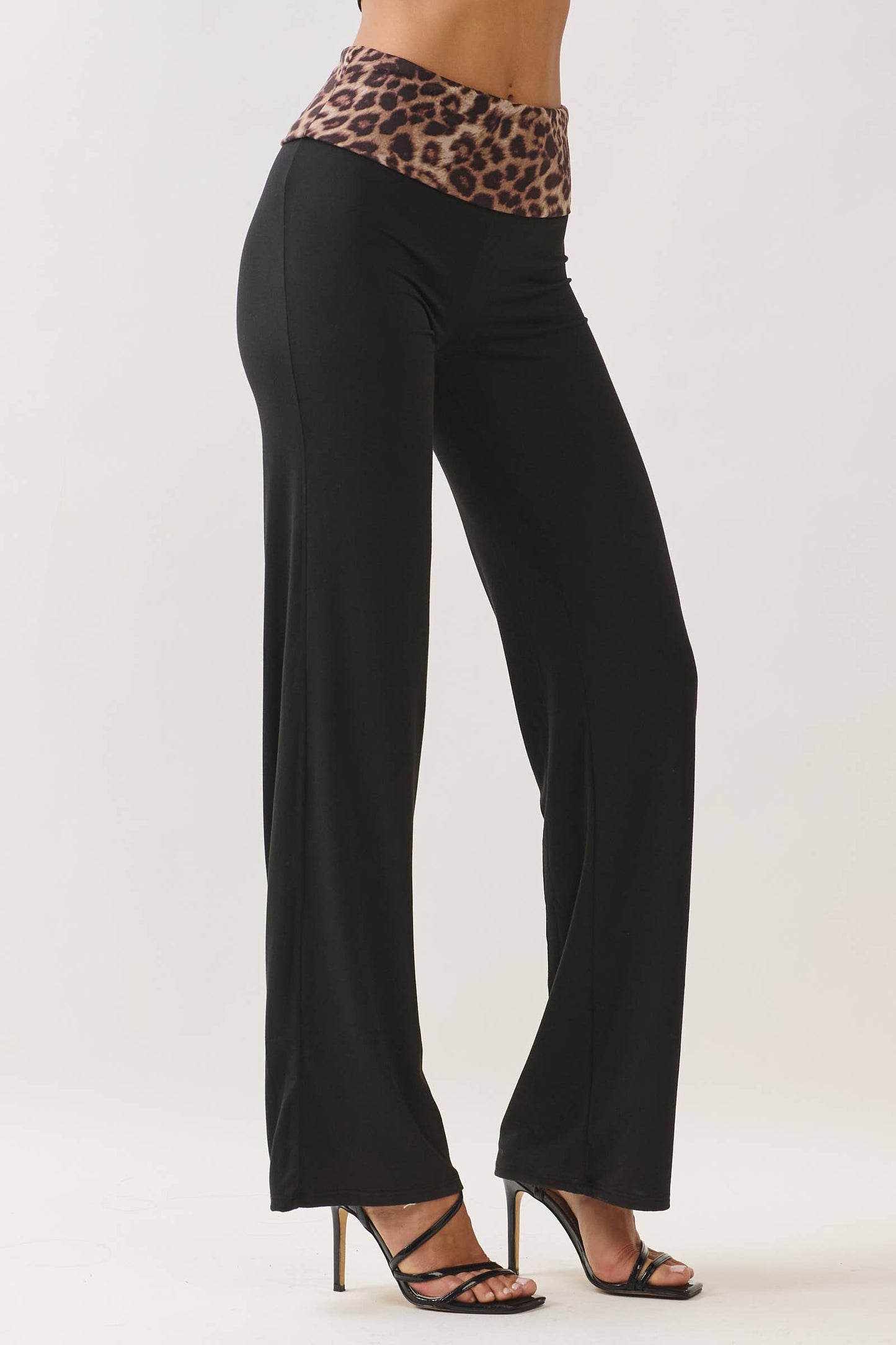Straight Leg Fold Over Pants