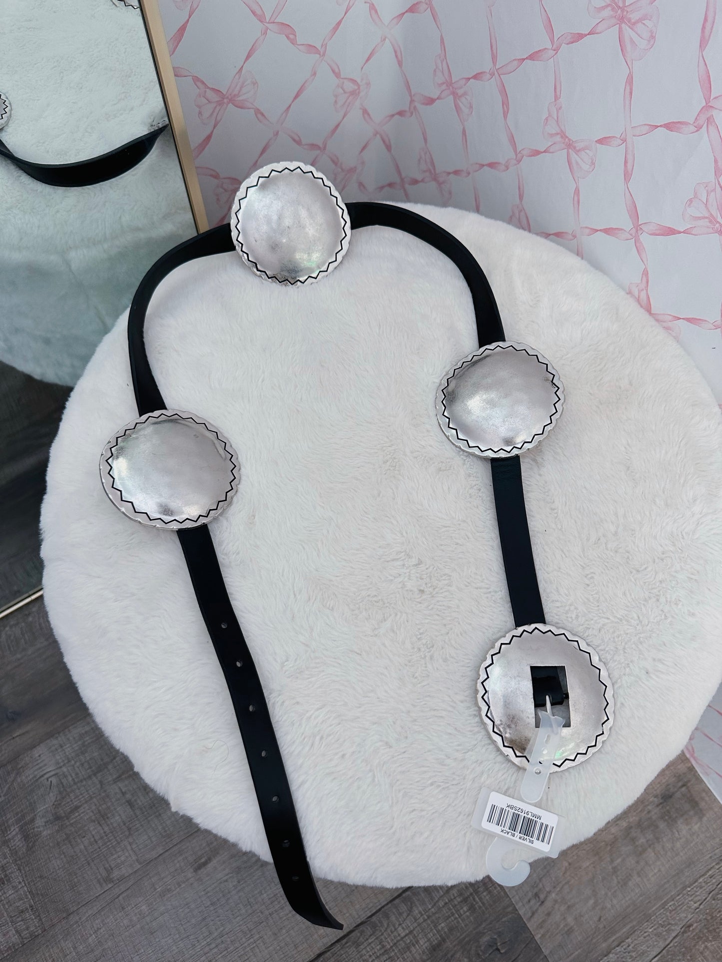 Silver Circle Chunky Belt
