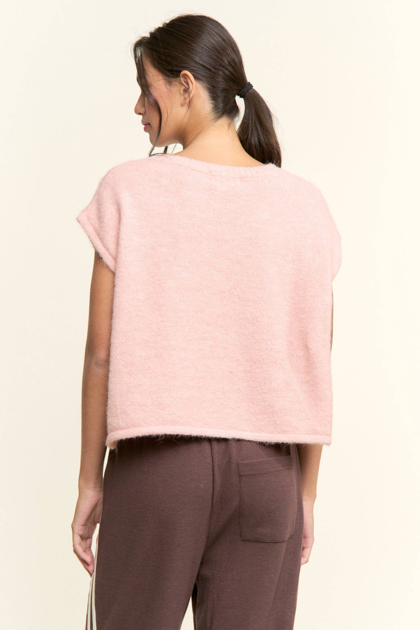 Soft Button-Front Knit Top
