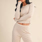 Heart Print Pointelle Lounge Bottoms