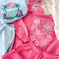 Hibiscus Pink Tropical Embroider Sweatshirt