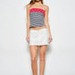Polka Dot Striped Tube Top