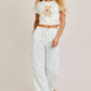 Short Sleeve Teddy Bear Top