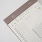 College Daily Planner Notepad
