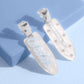 Something Blue Clips - 4 white acrylic hair clips
