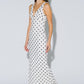 Chic Mesh Polka Dot Maxi Dress